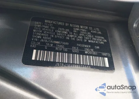 2021 Nissan Rogue Sport S Fwd Xtronic Cvt из США, поврежденный, VIN JN1BJ1AV8MW573689